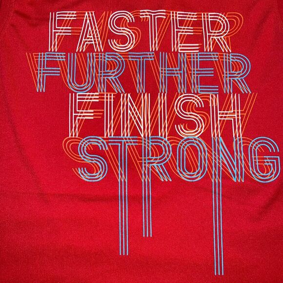 all in motion Boys Tank Top Shirt Sleeveless Athletic Summer Lightweight Red XL - Picture 3 of 6